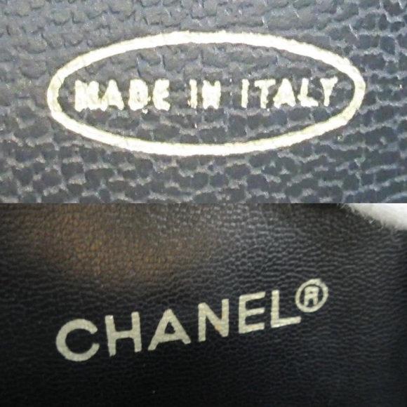 Authentic Chanel CC Charm Black Lambskin Leather Shopper Tote Bag - Picture 6 of 6